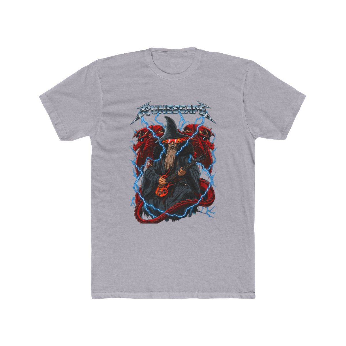 Old School RuneScape Wizard T Shirt | Grunge Y2K Magical OSRS, medieval fantasy shirt, dark fantasy, wizardcore - alternate angle 5, merchandise