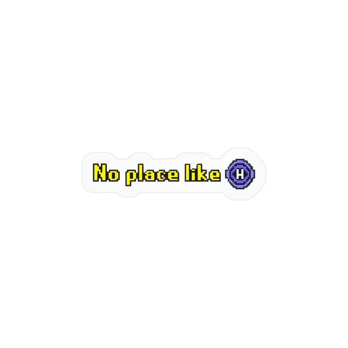 Leyland Designs Old School Runescape No Place Like Home Classic Gaming Print Bumper Sticker Window Decal 5 - alternate angle 1, merchandise